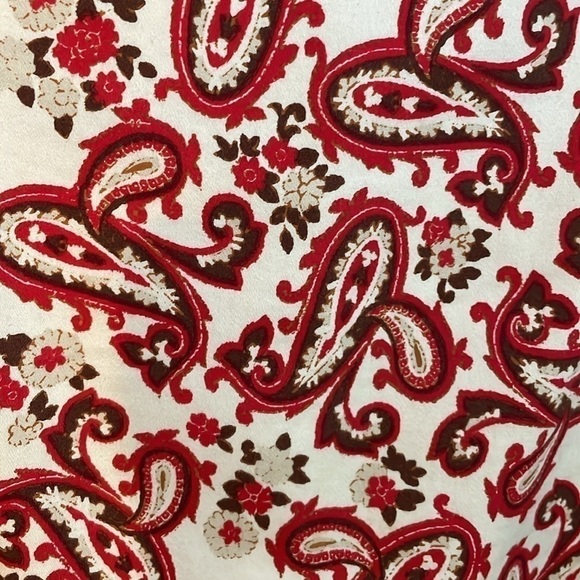 Lady Hagen Women's Cotton Red Paisley Golf Skort with Inner Shorts Size 12 - Picture 5 of 12